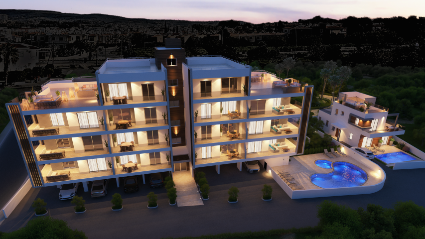 2  bed apartments – Tomb Of The Kings – Paphos – For Sale – R0406