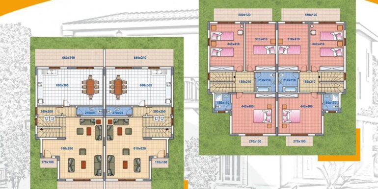 Type C floor plans